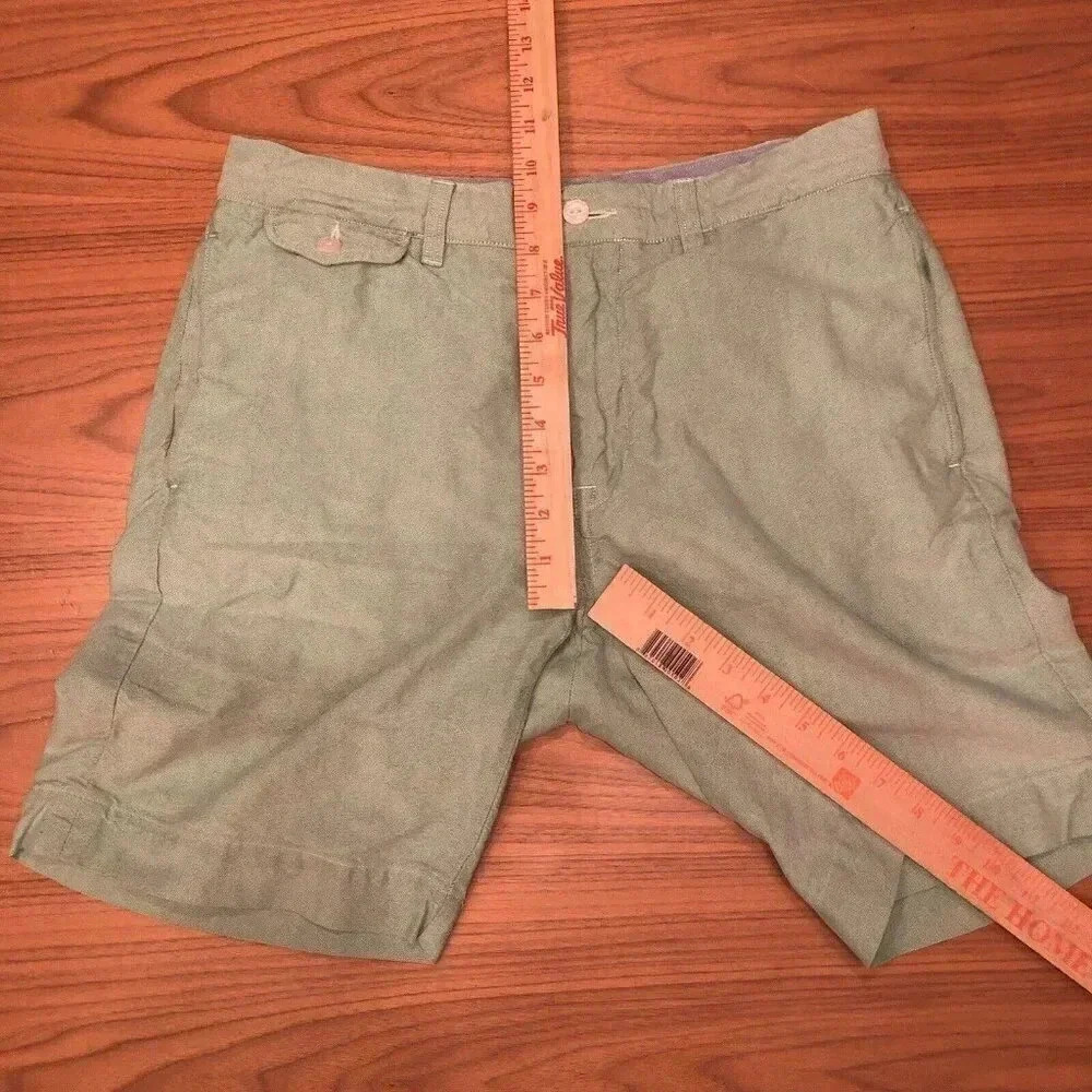 Ralph Lauren Polo Classic Fit Cotton Chino Shorts Size 32 Mint Green Preppy Golf